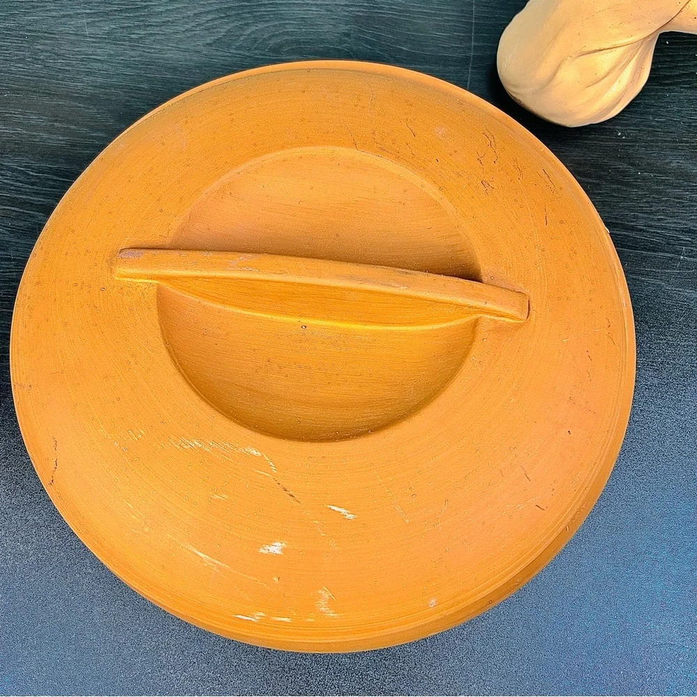 Large Terracotta Lidded‎ Casserole Studio Kitchen Pottery Luxe Bortner $ Bortner